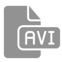 Avi, File, document LightSlateGray icon