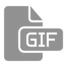 document, Gif, File LightSlateGray icon