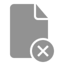 document, cancel LightSlateGray icon