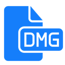 File, dmg, document DodgerBlue icon