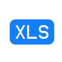 File, xls Black icon