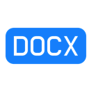 File, Docx DodgerBlue icon