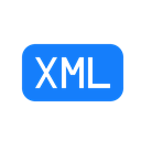 File, xml Black icon