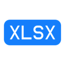 xlsx, File DodgerBlue icon