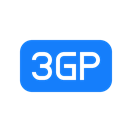 File, 3gp Black icon