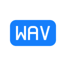 Wav, File Black icon