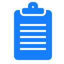 Text, Clipboard DodgerBlue icon