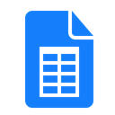 table, document DodgerBlue icon