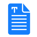 Text, document DodgerBlue icon