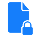 locked, document DodgerBlue icon