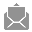 envelope, mail, open LightSlateGray icon