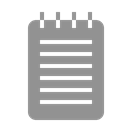 Notebook, Text LightSlateGray icon