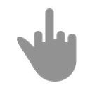 Finger, Middle LightSlateGray icon