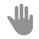 three, fingers LightSlateGray icon