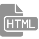 File, document, html LightSlateGray icon