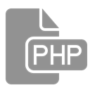document, Php, File LightSlateGray icon