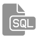 document, sql, File LightSlateGray icon