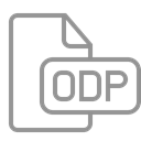 File, document, Odp Black icon