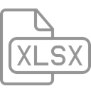 xlsx, document, File Black icon