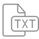 Txt, document, File Black icon