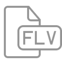 flv, document, File Black icon