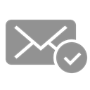 mail, Checked LightSlateGray icon