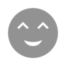 grinning, Face LightSlateGray icon