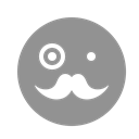 moustache, Face LightSlateGray icon