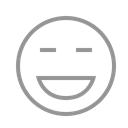 Face, laughing Black icon