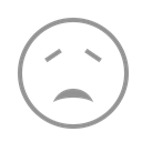 Face, sad Black icon