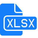 xlsx, document, File DodgerBlue icon