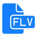 flv, File, document DodgerBlue icon
