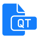 Qt, document, File DodgerBlue icon