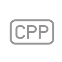 Cpp, File Black icon