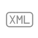 xml, File Black icon