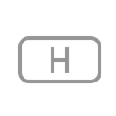 H, File Black icon
