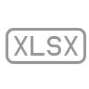 xlsx, File Black icon