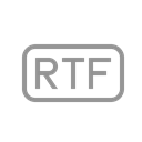 Rtf, File Black icon