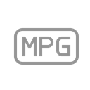 File, mpg Black icon