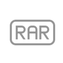Rar, File Black icon