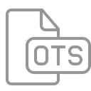 File, Ots, document Black icon