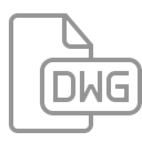 File, Dwg, document Black icon