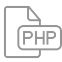 document, Php, File Black icon