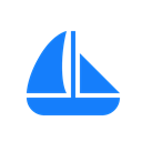Boat, sailing Black icon