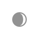 Crescent Black icon