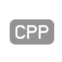 Cpp, File Black icon