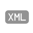 File, xml Black icon