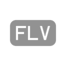 flv, File Black icon