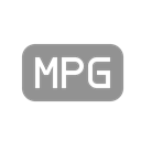 File, mpg Black icon