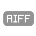 File, Aiff LightSlateGray icon